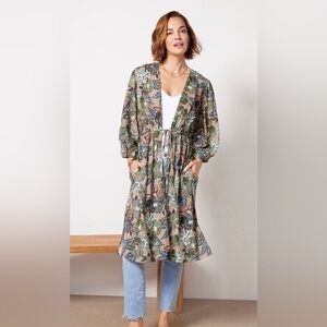 Evereve NWT Mindy Maxi Tie Front Wrap Size M/L